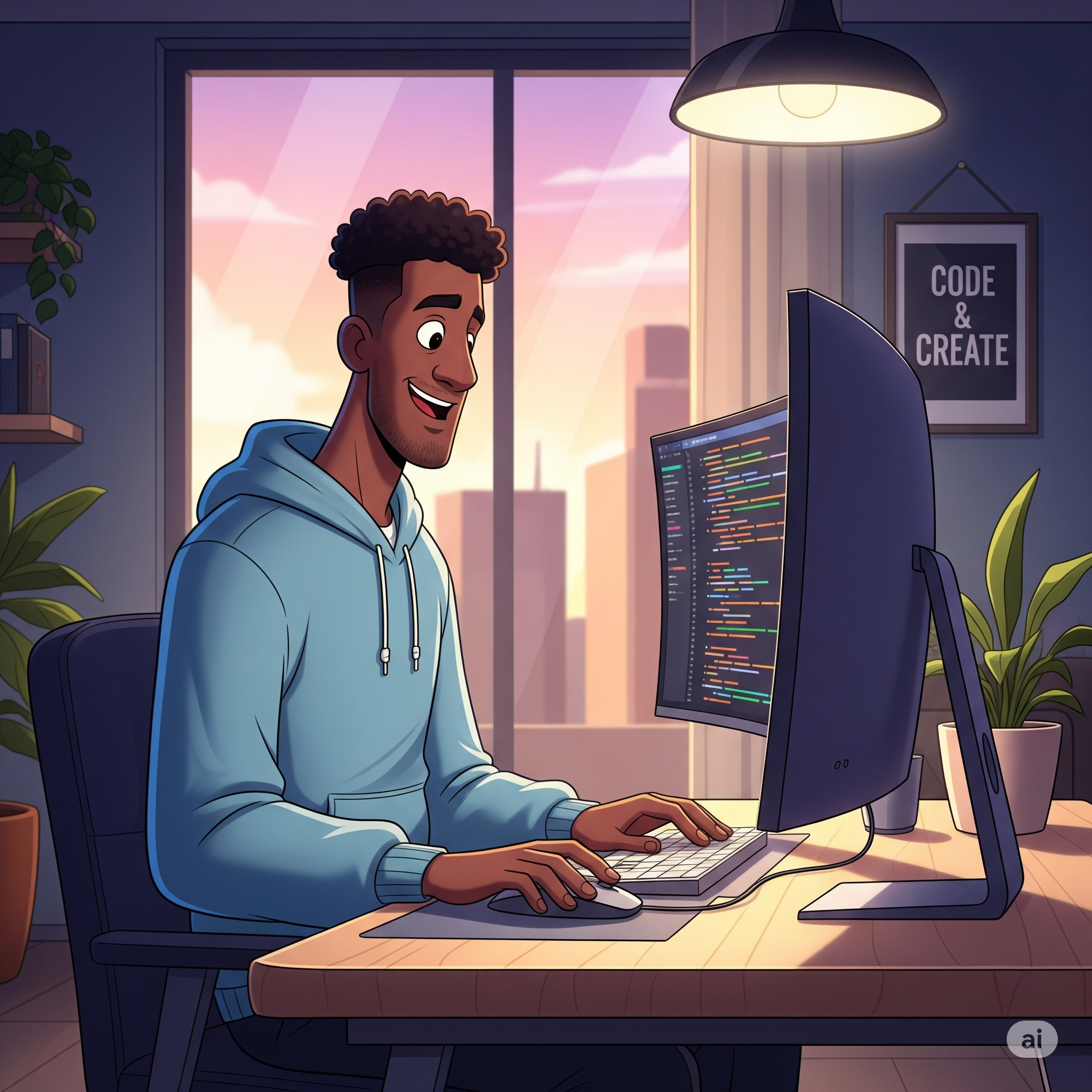 Ronald Baruelo at work with a colleague